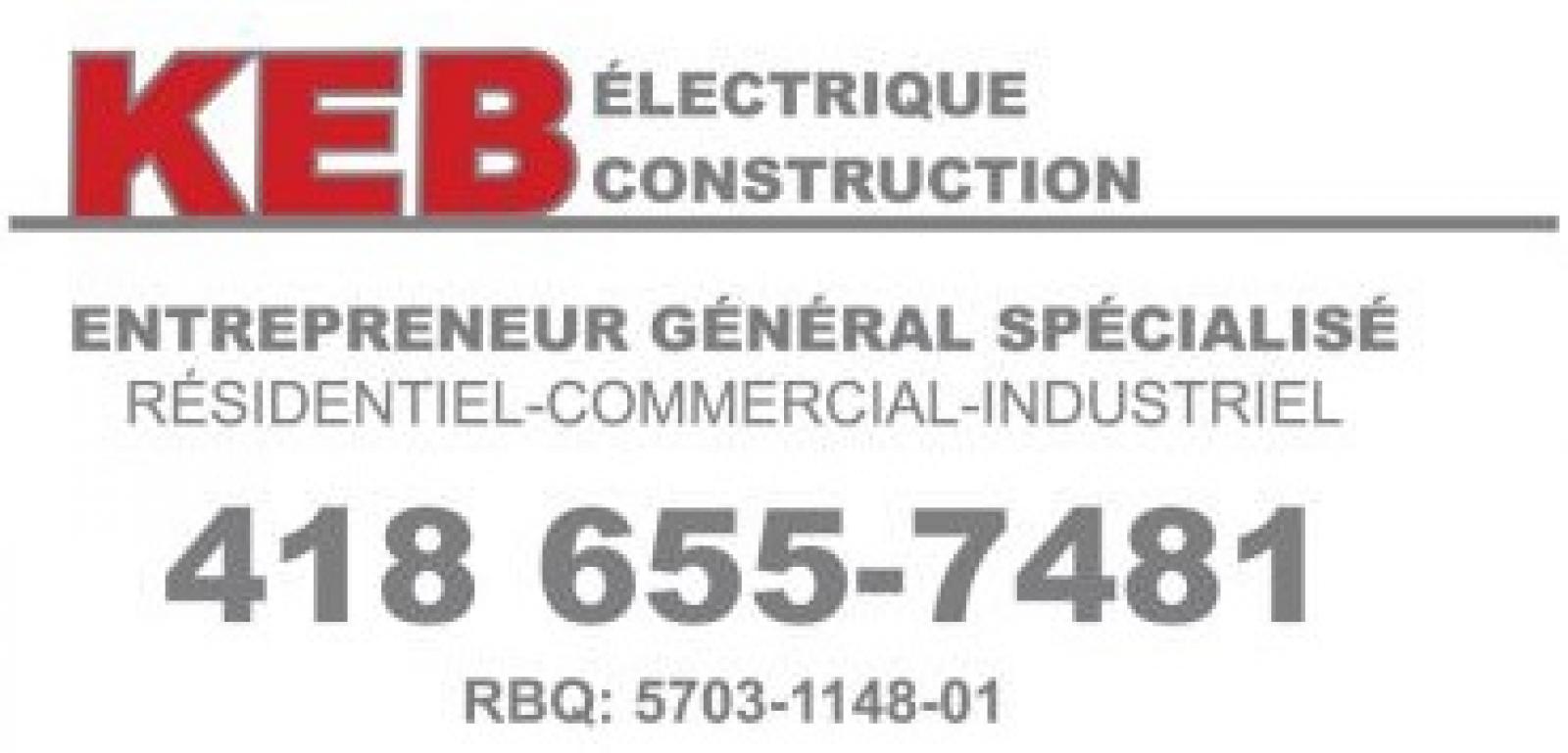 KEB entrepreneur général spécialisé en électricité Lévis. Logo